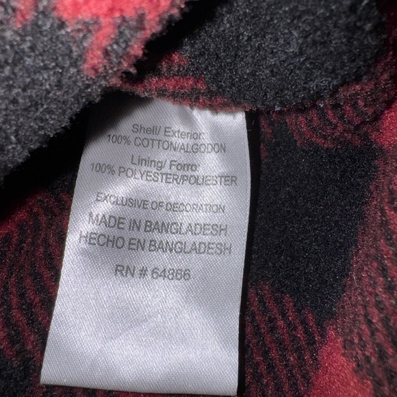 Lee Men's Black Flannel Lined Jacket Large - Picture 8 of 9